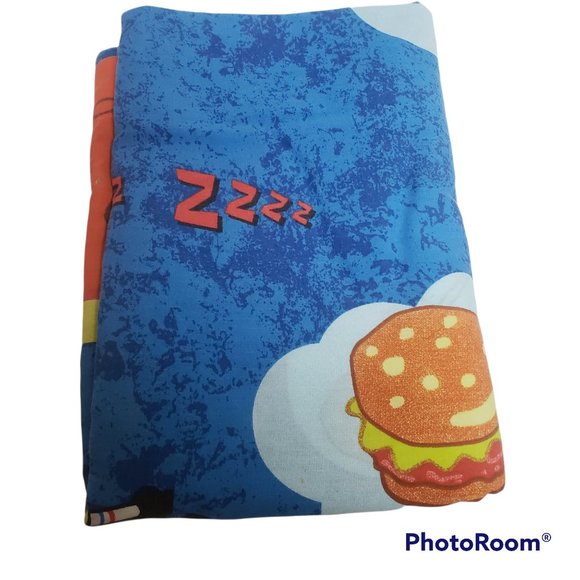 Vintage SpongeBob Squarepants Twin Bed Flat Sheet for Bedding or Craft Projects - Picture 3 of 4